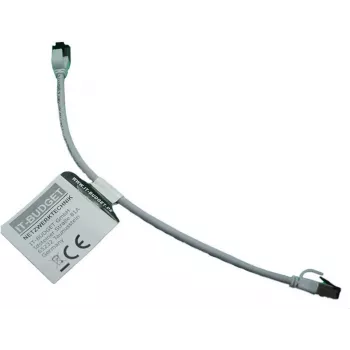 IT-BUDGET Full Copper Premium patchkábel - Slim AWG 28 - Cat.8.1 - 2000 MHz - halogénmentes - PoE+ - 40 Gbit - szürke - 0,15 m