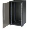 IT-BUDGET 19-Inch Network Cabinet SJB - 18U - 600x600 mm - Glass Door - Rear Panel - Black (W-SJB6060-18S-161)