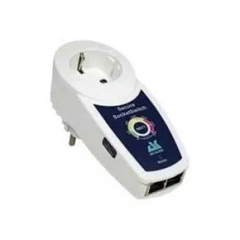 ROLINE AK Secure Socket Switch 1x Schutzkontakt, 1,5 m, fekete