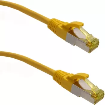 IT-BUDGET Full Copper prémium patch kábel - Super Flex TPE - Cat.6A - Cat.7 nyers kábellel - 600 MHz - halogénmentes - PoE+ - 10GBit - sárga - 0,50 m (90ITBFLEX6A7PK050Y)