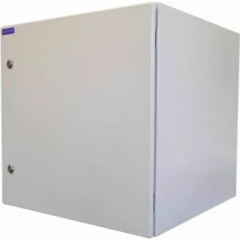 RESISTER 19-Inch Network Cabinet Pro - IP66 for Outdoor & Industrial - Solid Metal Door - 12U - 600x600 mm - Light Grey (90RR19WV126MG)