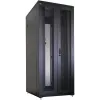 IT-BUDGET 19 inch Network Cabinet SRK - Complete Set - 42U - 800x800 mm - Perforated Double Doors Front & Rear - 4 Active Fans - PDU - Shelves - Flatpack - Black (90ITB19SRK4288DTS)