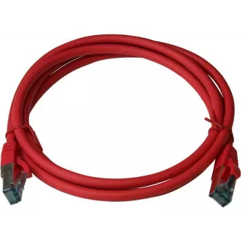 IT-BUDGET Full Copper Premium patchkábel - Cat.6A - 500 MHz - halogénmentes - PoE+ - AWG 26/7 - piros - 3 m