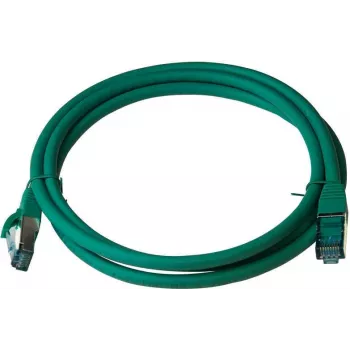 IT-BUDGET Full Copper Premium patchkábel - Cat.6A - 500 MHz - halogénmentes - PoE+ - AWG 26/7 - zöld - 7,50 m