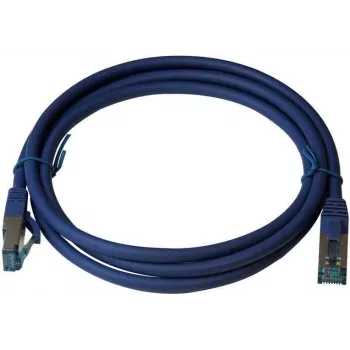 IT-BUDGET Full Copper Premium patchkábel - Cat.6A - 500 MHz - halogénmentes - PoE+ - AWG 26/7 - kék - 25 m
