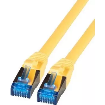 IT-BUDGET Full Copper Premium patchkábel - Super Flex TPE - Cat.6A - 500MHz - LSZH - PoE+ - AWG 27 - sárga - 3 m