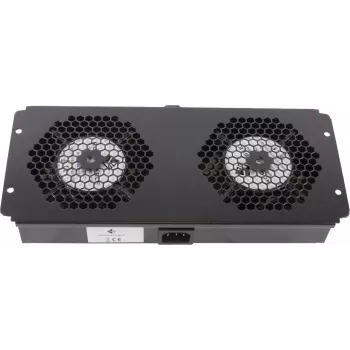 Rockstable 19 inch rack hűtőelem - hűtőventilátor - beépített ventilátor - acél - fekete - 1 darab - 1,56 kg (RS19-FT66)