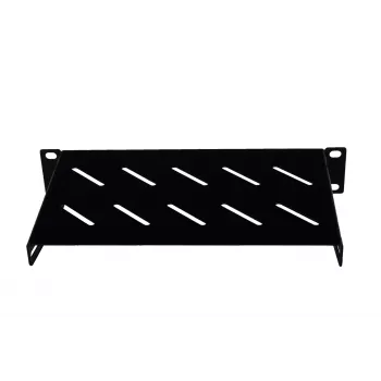Rockstable 1U 10 inch polc - polclap - fekete - SPCC - acél - 1U - ovális - 25,4 cm (10 inch) (RS10-33HYL)