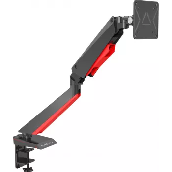 Rockstable RS-MM008 gamer monitortartó 1 monitorhoz - asztali bilincs / átvezetés - 8 kg - 15 inch-32 inch - 100x100 mm - fekete - piros