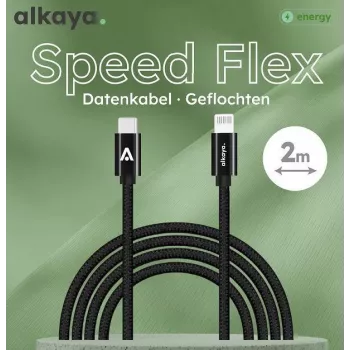 ALKAYA Speed Flex USB-C - Lightning kábel 2 m fehér (CL-60033)