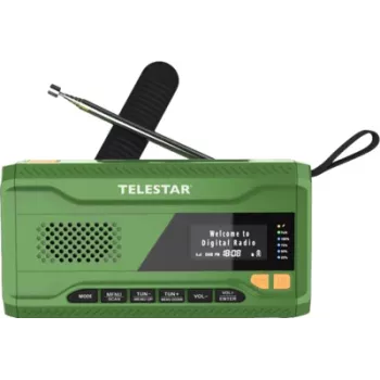 Telestar TOP NR 5 DAB+/FM vészrádió zöld