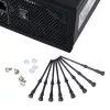 Akasa AK-MX002 rezgésmentes ventilátortartó - fekete - gumi - szilikon - 4 darabos csomag