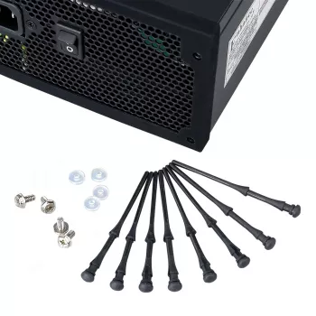 Akasa AK-MX002 rezgésmentes ventilátortartó - fekete - gumi - szilikon - 4 darabos csomag
