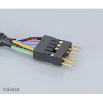 Akasa EX1394I-40 IEEE 1394 FireWire Extension Cable 40 cm (0.4 m) 6-pin Male to Female Black