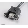 Akasa AK-CBUB06-60BK belső–külső USB 2.0 kábel, 60 cm, fekete