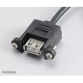 Akasa AK-CBUB06-60BK belső–külső USB 2.0 kábel, 60 cm, fekete