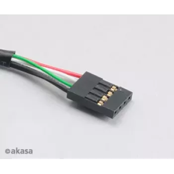 Akasa AK-CBUB06-60BK belső–külső USB 2.0 kábel, 60 cm, fekete