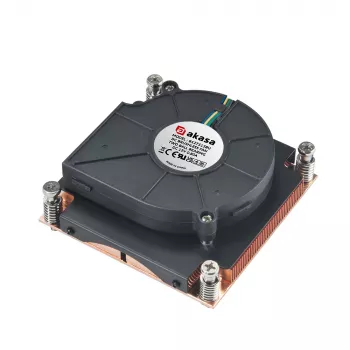 Akasa Intel 1U teljesen réz aktív hűtő PWM-ventilátorral LGA 2011 foglalathoz (Xeon MP)