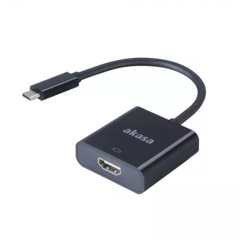 Akasa külső videóadapter - USB-C - HDMI - 4K@60Hz - fekete