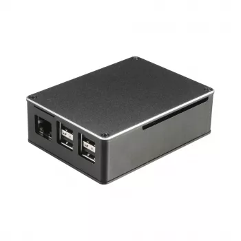 Akasa A-RA02-M1B Raspberry Pi ház - alumínium - ventilátor nélküli passzív hűtés - fekete