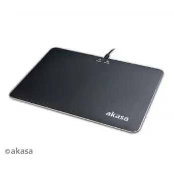 Akasa Vegas X9 LED játékos egérpad, 350 x 250 mm, USB, fekete (AK-MPD-04RB)