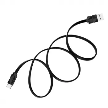 Akasa AK-CBUB43-10BK USB 2.0 kábel - USB-C – USB-A - 1 m - fekete