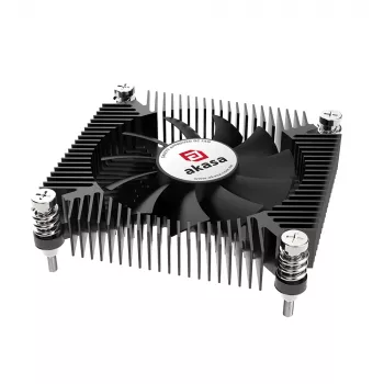 Akasa KS7 Intel LGA 1200/115X alacsony profilú CPU-hűtő 16mm magasság csavarokkal és hátlappal