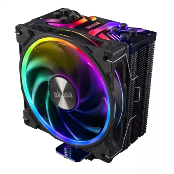 Akasa Soho H4 CPU-hűtő, 120 mm, 500-2000 RPM, 31,8 dB, 52,91 CFM