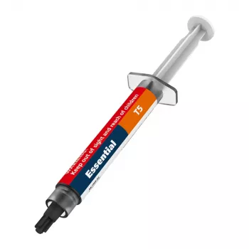 Akasa T5 Essential hővezető paszta - 4 W/m·K - szürke - 0,07 °C/W - 2,6 g/cm³ - -50 és 220 °C között