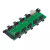 Akasa FLEXA FP10H PWM ventilátor-elosztó 1-ről 10-re, 30 cm kábellel