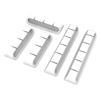 Akasa kábelrögzítő 3x3-portos + 2x5-portos fehér