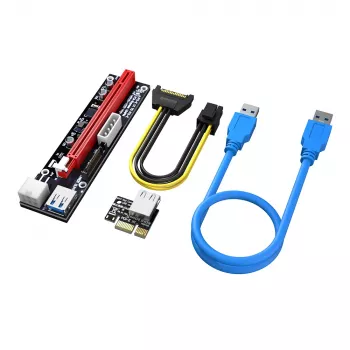 Akasa 6 készlet PCIe riser adapterkártya GPU-bányászathoz X16 – X1