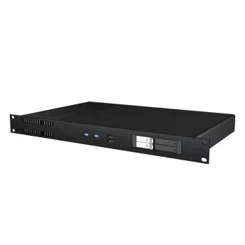 Akasa Galileo TU1 Plus Intel LGA1700 1U ventilátor nélküli Thin Mini-ITX ház - fekete