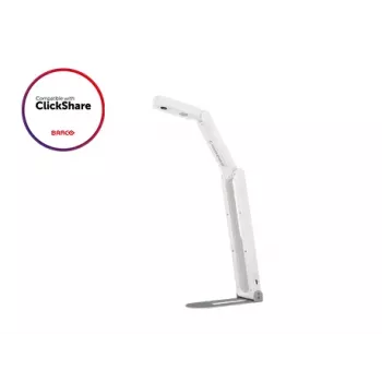 Lumens DC-F20 HD/2K USB-dokumentumkamera, 5-MP-szenzor, 1920 x 1080 30 fps mellett, felvételi terület 453 x 340 mm (A3), 16x teljes zoom (digitális), beépített mikrofon