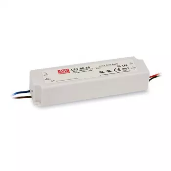 SYNERGY21 MEAN WELL LPV-60-24 60W 24V 2,5A IP67 állandó feszültségű LED-meghajtó