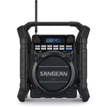 Sangean U-4 DBT+ (Utility 40) hordozható DAB+/FM rádió Bluetooth-szal, fekete