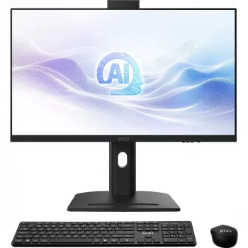MSI Modern AM273QP AI 1UMG-409AT 27" All-in-One PC with monitor, Core i5-125H, 16 GB RAM, 512 GB SSD, Windows 11 Home, Black