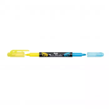 Pentel Twin Checker SLW8-GS kiemelőfilc készlet, vegyes színek, 8 darab
