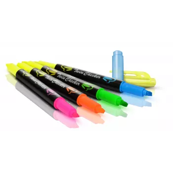 Pentel Twin Checker SLW8-GS kiemelőfilc készlet, vegyes színek, 8 darab