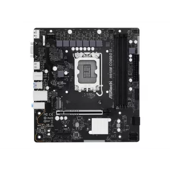 ASRock H610M-Combo II Micro ATX alaplap, LGA 1700, Intel H610, DDR4, HDMI, DisplayPort, D-Sub, Gigabit LAN