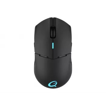 QPAD DX-900 vezeték nélküli optikai gamer egér – 8 gomb, 12000 DPI, kétkezes, RGB