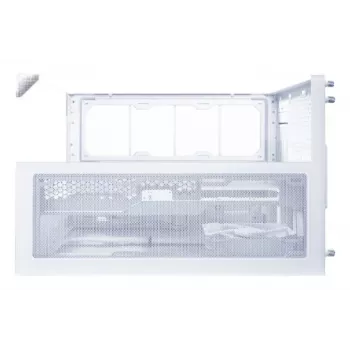 Lian Li O11 Vision-M Micro-ATX torony, edzett üveg, fehér