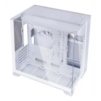 Lian Li O11 Vision-M Micro-ATX torony, edzett üveg, fehér