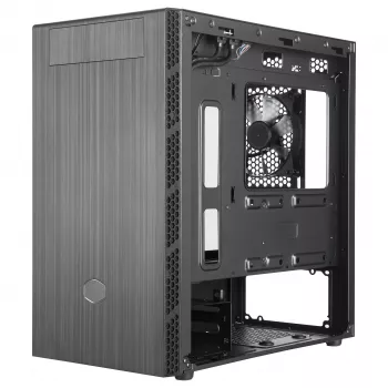 Cooler Master MasterBox MB400L Micro-ATX mini torony, acél, zárt oldallap, táp nélkül