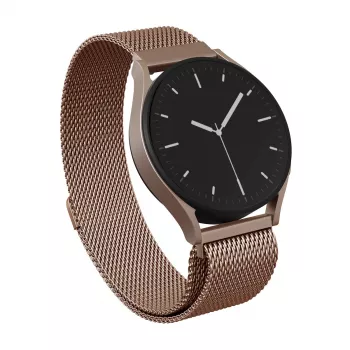 BURGA Metal Mesh Band univerzális óraszíj 20 mm rózsaarany