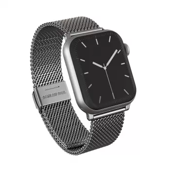 BURGA Metal Mesh Elegance Apple Watch szíj 38/40 mm ezüst