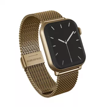 BURGA Metal Mesh Elegance Apple Watch szíj 42/44 mm (arany)
