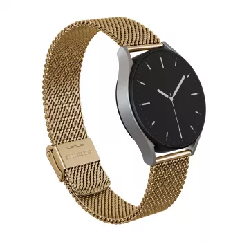 BURGA Metal Mesh Elegance univerzális óraszíj 20 mm arany