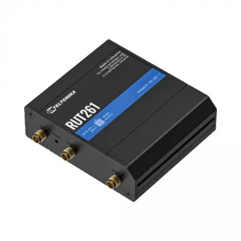 Teltonika ipari router RUT261 - 4G LTE Cat 6, Wi-Fi 4, Dual SIM, EU tápegység