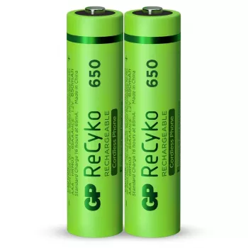 GP ReCyko AAA Micro NiMH akkumulátor 650 mAh 1,2V 2 darabos buborékcsomagolás